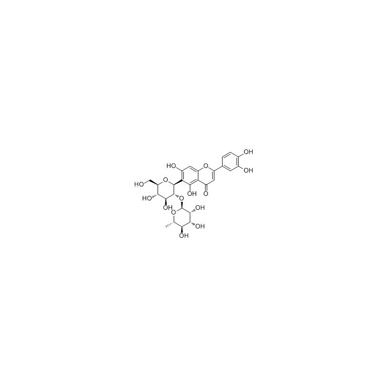 Structure of 50980-94-4 | Isoorientin 2''-O-rhamnoside