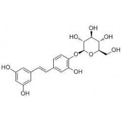 Structure of 116181-54-5 | Piceatannol 4'-O-glucoside