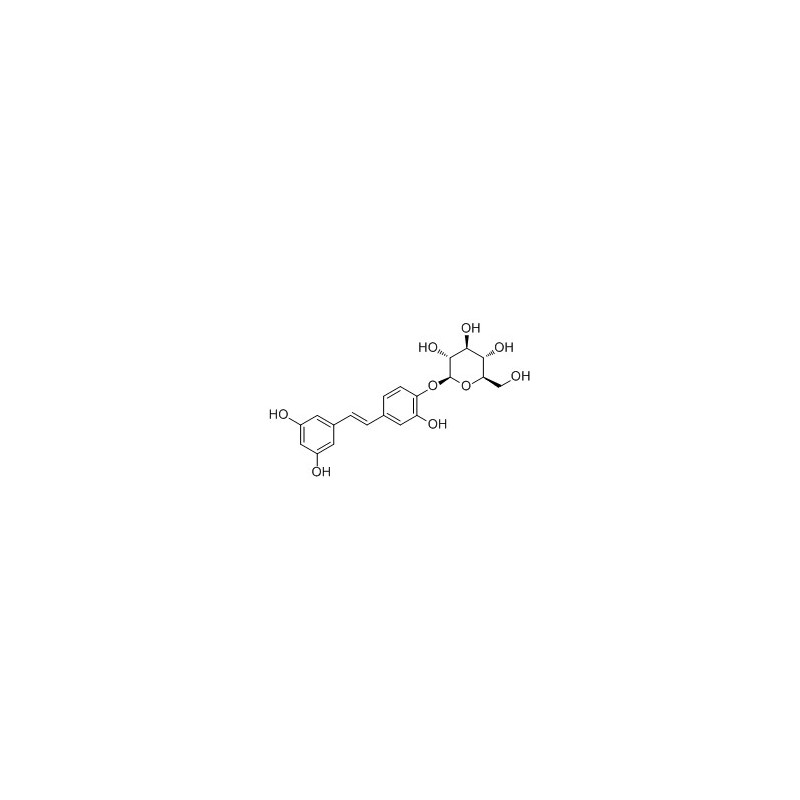 Structure of 116181-54-5 | Piceatannol 4'-O-glucoside
