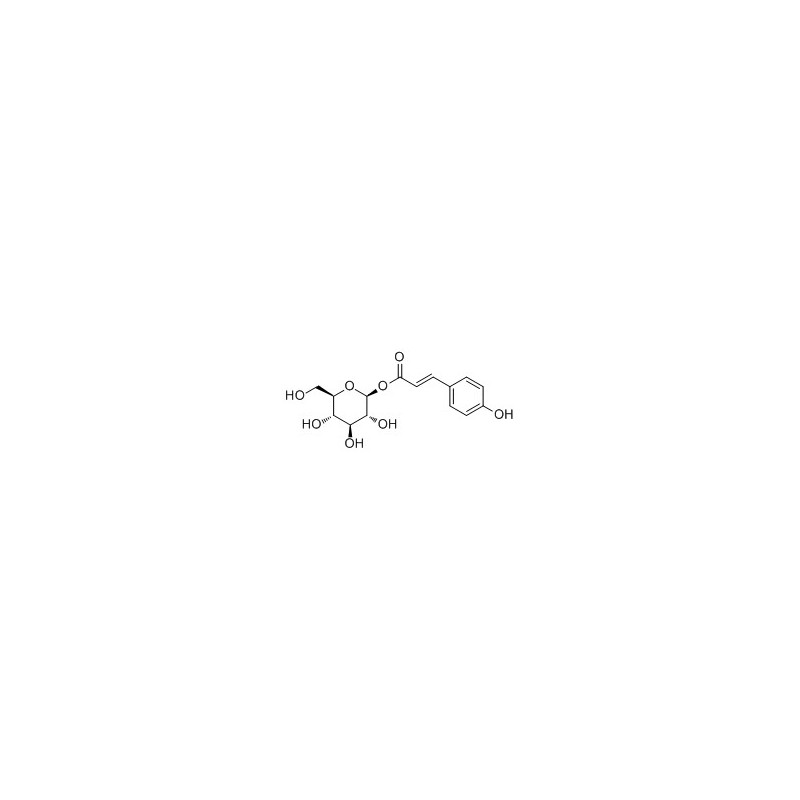 Structure of 7139-64-2 | 1-O-p-Coumaroylglucose