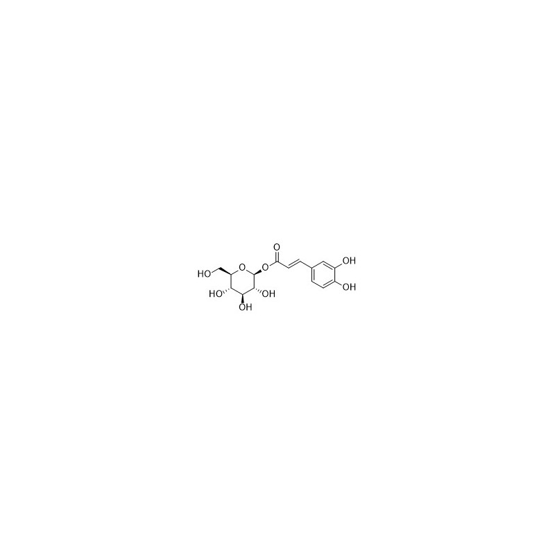 Structure of 14364-08-0 | 1-O-Caffeoylglucose