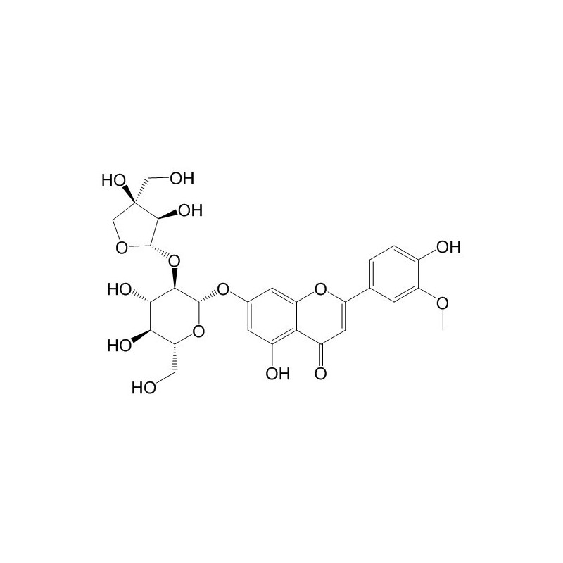 Structure of 33579-63-4 | 3'-Methoxy apiin