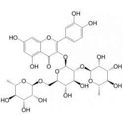 Structure of 55696-57-6 | Quercetin 3-O-rutinoside-(1→2)-O-rhamnoside