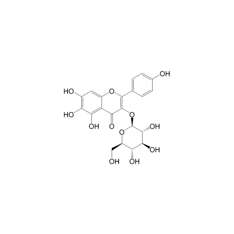 Structure of 145134-61-8 | 6-Hydroxykaempferol 3-O-β-D-glucoside