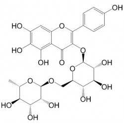 Structure of 205527-00-0 | 6-Hydroxykaempferol 3-β-rutinoside