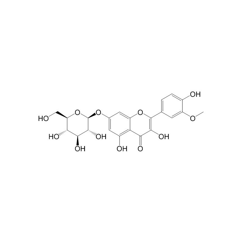 Structure of 6743-96-0 | Isorhamnetin 7-O-β-D-glucopyranoside