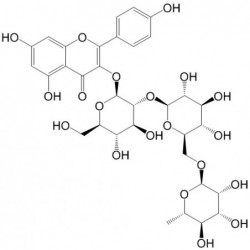 Structure of 476617-49-9 | Kaempferol-3-O-α-L-rhamnopyranosyl-(1→6)-β-D-glucopyranosyl-(1→2)-β-D-glucopyranoside