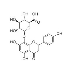 Structure of 56317-09-0 | Isoscutellarein 8-O-glucuronide