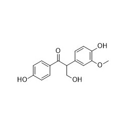 Structure of 3037164-85-2 | 3-Hydroxy-2-(4-hydroxy-3-methoxyphenyl)-1-(4-hydroxyphenyl)propan-1-one
