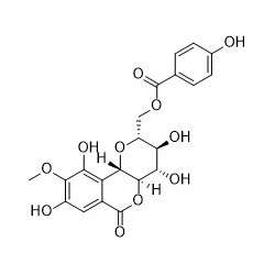 Structure of 189691-23-4 | 11-O-p-hydroxybenzoylbergenin