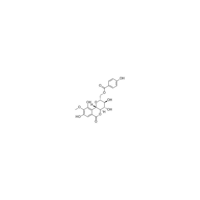 Structure of 189691-23-4 | 11-O-p-hydroxybenzoylbergenin