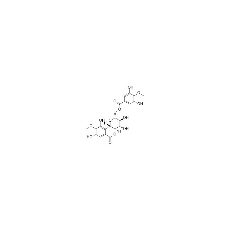 Structure of 866721-61-1 | 11-O-(4'-O-Methylgalloyl)bergenin