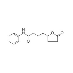 Structure of 100718-44-3 | 4-(5-Oxotetrahydrofuran-2-yl)-N-phenylbutanamide