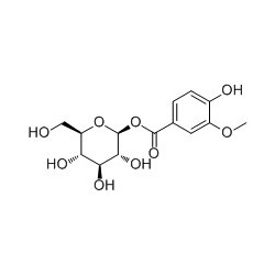 Structure of 68985-14-8 | 1-O-Vanilloylglucose