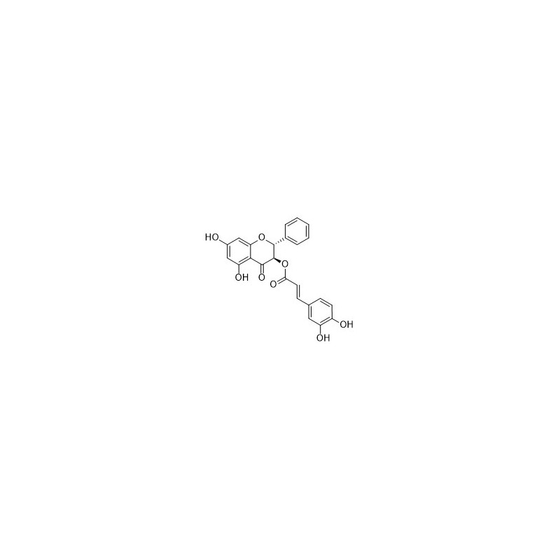 Structure of 1220531-15-6 | Pinobanksin 3-O-caffeate