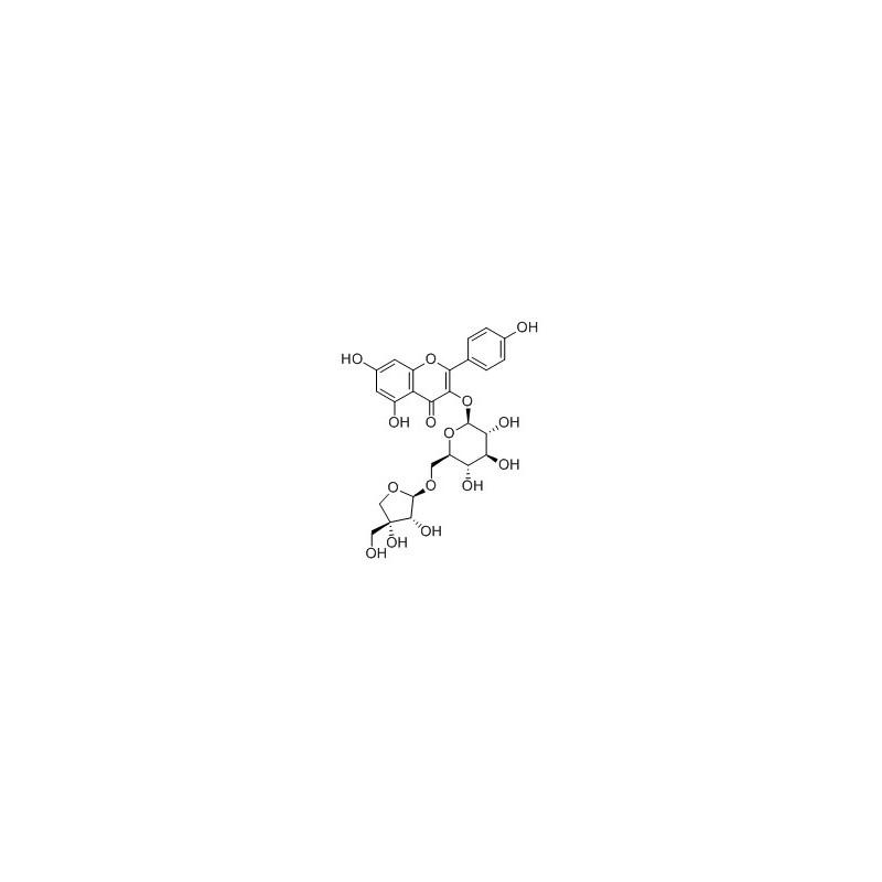 Structure of 946827-13-0 | 6''-O-β-D-Apiofuranosylastragalin