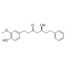 Structure of 1220110-76-8 | (S)-5-Hydroxy-1-(4-hydroxy-3-methoxyphenyl)-7-phenylheptan-3-one