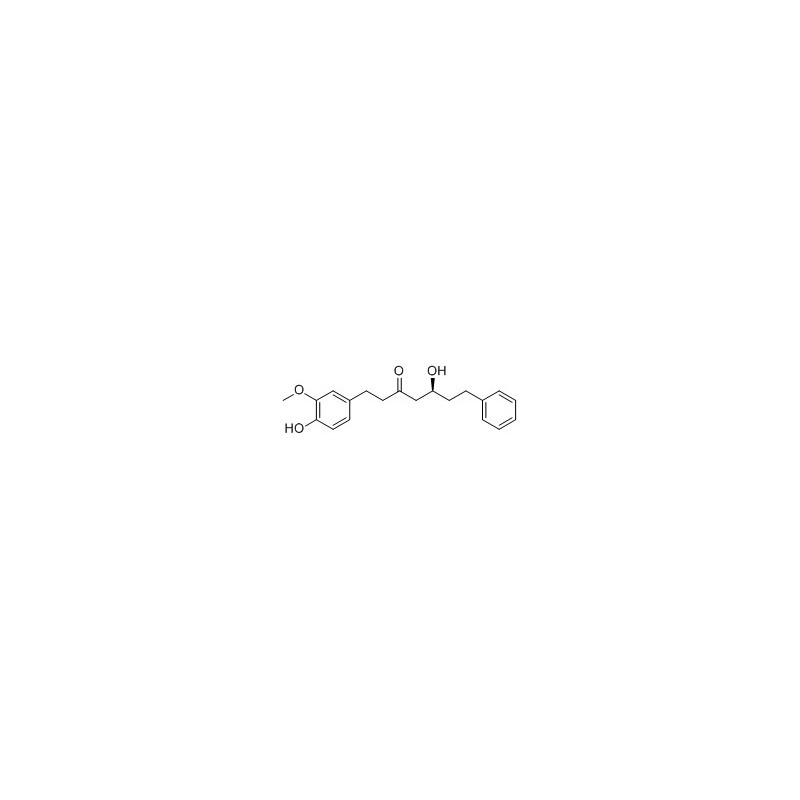 Structure of 1220110-76-8 | (S)-5-Hydroxy-1-(4-hydroxy-3-methoxyphenyl)-7-phenylheptan-3-one