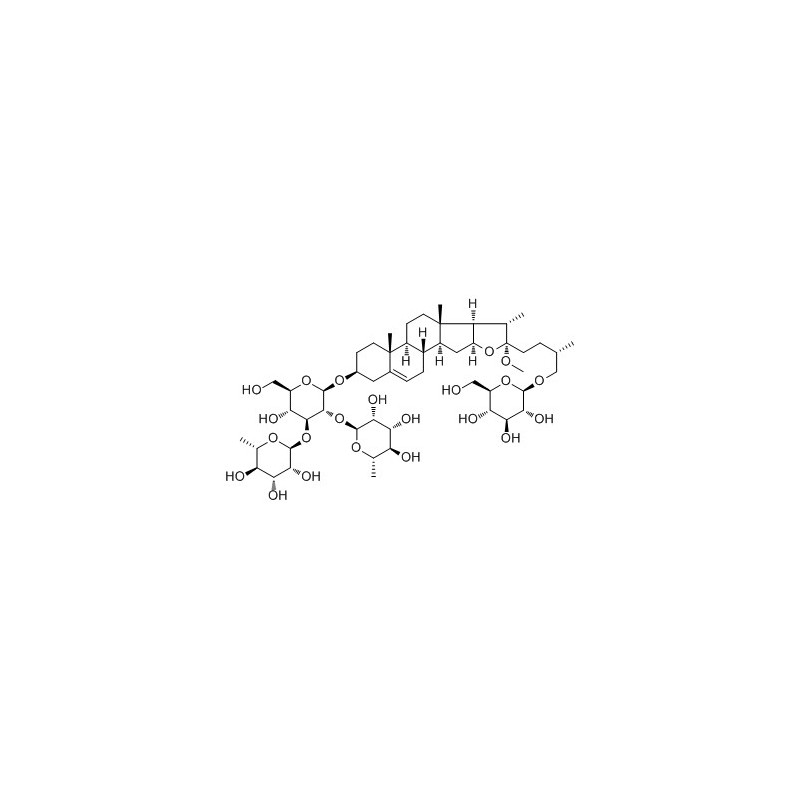 Structure of 98569-68-7 | Taccafurostanoside B