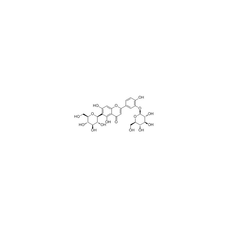 Structure of 53098-95-6 | Isoorientin 3'-O-glucoside
