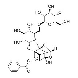 Structure of 1427054-21-4 | 6'-O-Glucopyranosylpaeoniflorin