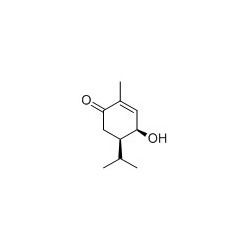 Structure of 120850-08-0 | (+)-3-Hydroxy-p-menth-1-en-6-one