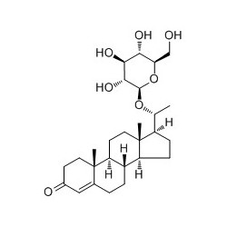 Structure of 50728-28-4 | 20(R)-Hydroxypregn-4-en-3-one 20-O-glucoside