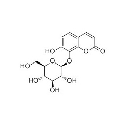 Structure of 20853-56-9 | Daphnetin 8-O-glucoside