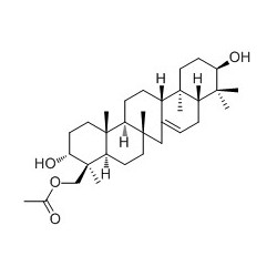 Structure of 13956-53-1 | 24-O-Acetyllycoclavanol