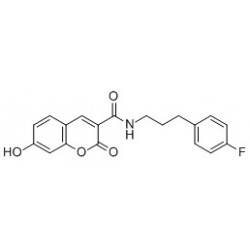 Structure of 2136579-33-2 | N-(3-(4-Fluorophenyl)propyl)-7-hydroxycoumarin-3-carboxamide