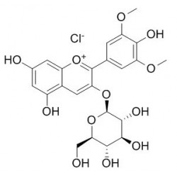 Structure of 7228-78-6 | Malvidin-3-O-glucoside chloride