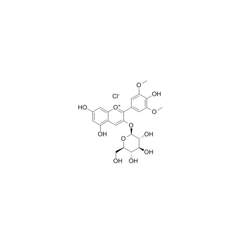 Structure of 7228-78-6 | Malvidin-3-O-glucoside chloride