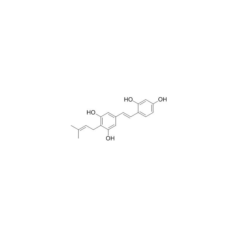 Structure of 69065-16-3 | 4'-Prenyloxyresveratrol