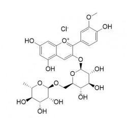 Structure of 27539-32-8 | Peonidin-3-O-rutinoside chloride