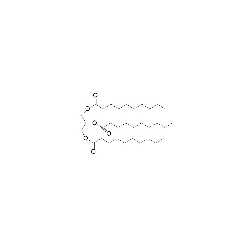 Structure of 621-71-6 | Tricaprin