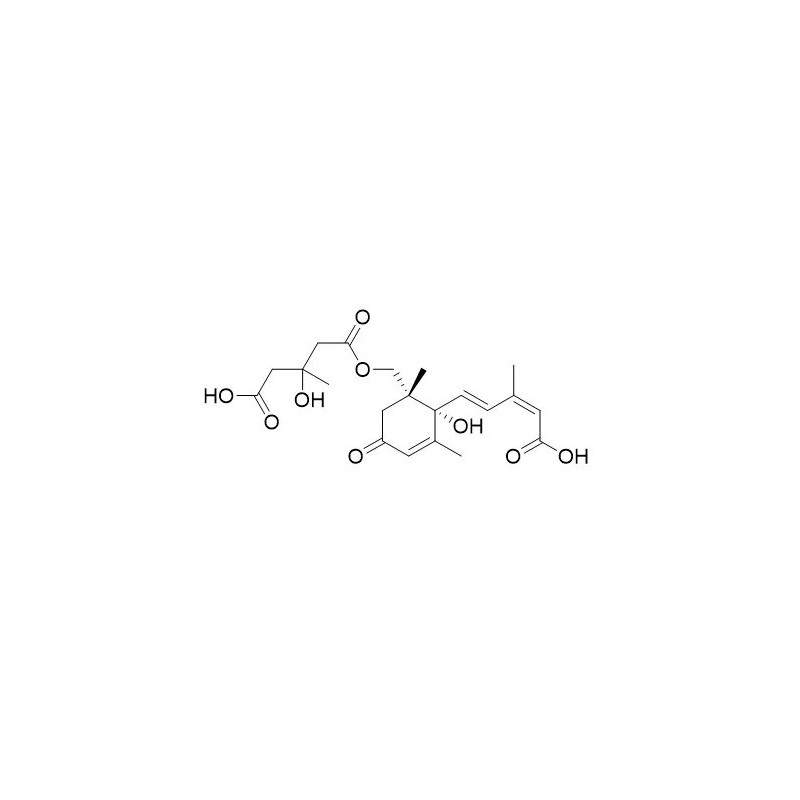 Structure of 69790-31-4 | 8'-O-(3-hydroxy-3-methylglutaryl)-8'-hydroxyabscisic acid