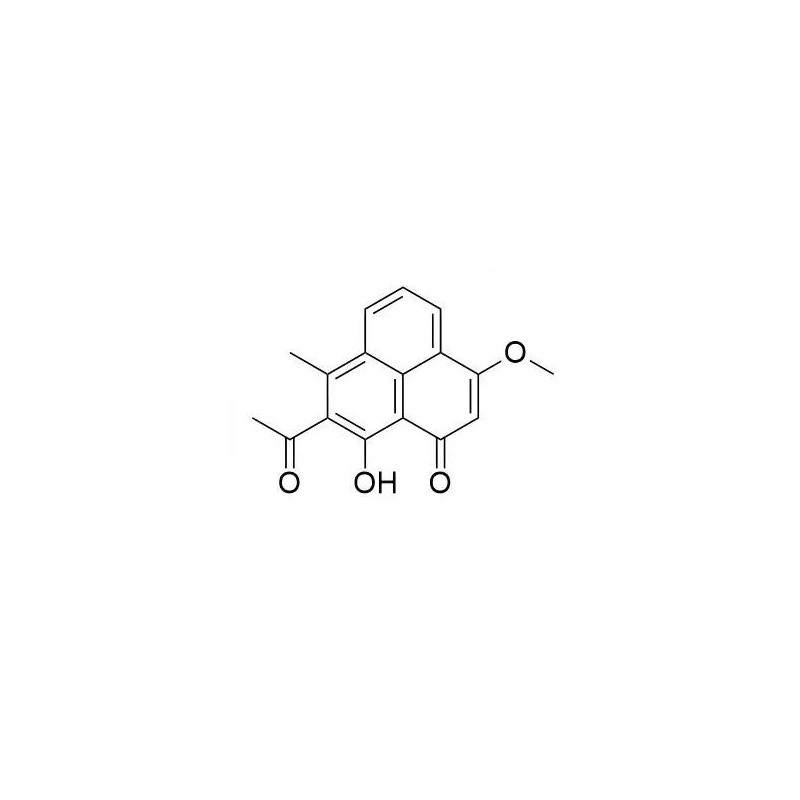 Structure of 2193052-99-0 | 8-Acetyl-9-hydroxy-3-methoxy-7-methyl-1-phenalenon
