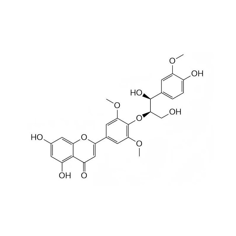 Structure of 1292294-32-6 | Tricin 4'-O-(erythro-beta-guaiacylglyceryl)ether