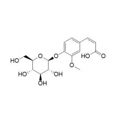 Structure of 94942-20-8 | (Z)-Ferulic acid 4-O-beta-D-glucoside