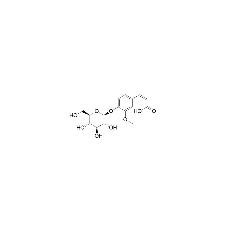 Structure of 94942-20-8 | (Z)-Ferulic acid 4-O-beta-D-glucoside