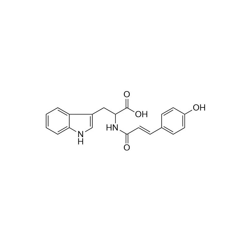 Structure of 171741-93-8 | Na-p-Hydroxycoumaroyltryptophan