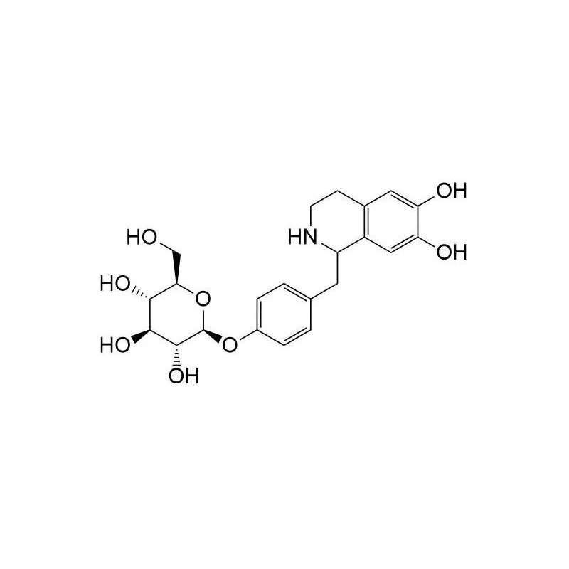 Structure of 1440545-91-4 | Higenamine 4'-O-beta-D-glucoside
