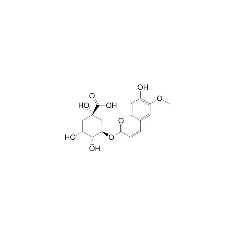 Structure of 89886-27-1 | cis-3-O-Feruloylquinic acid