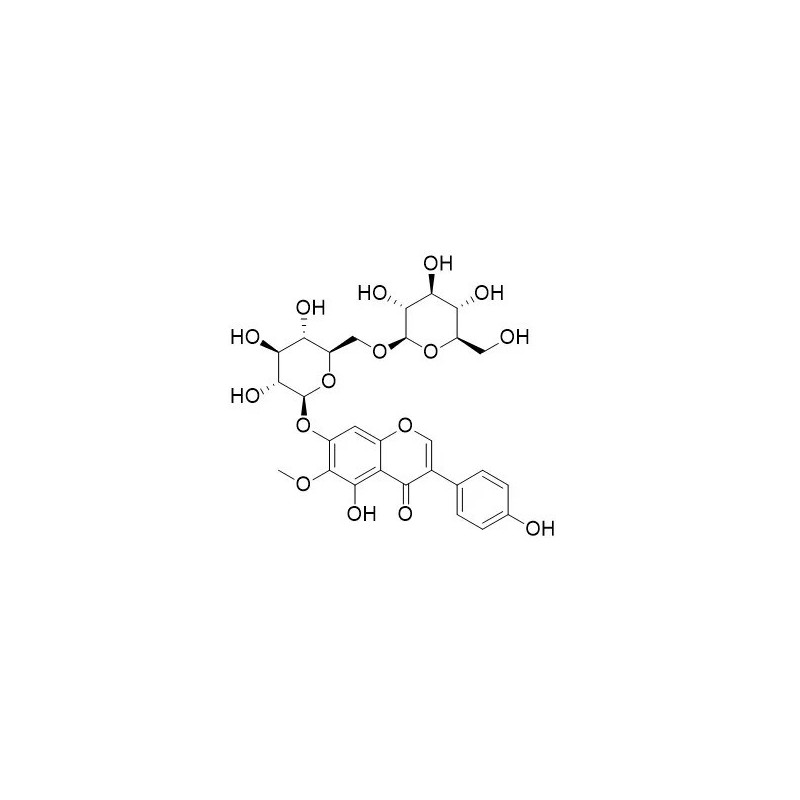Structure of 67604-94-8 | Tectorigenin 7-O-gentiobioside
