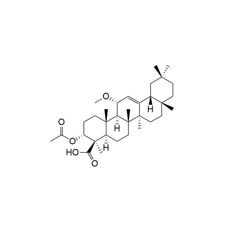 Structure of 1619260-05-7 | 3-O-Acetyl-11-methoxy-alpha-boswellic acid