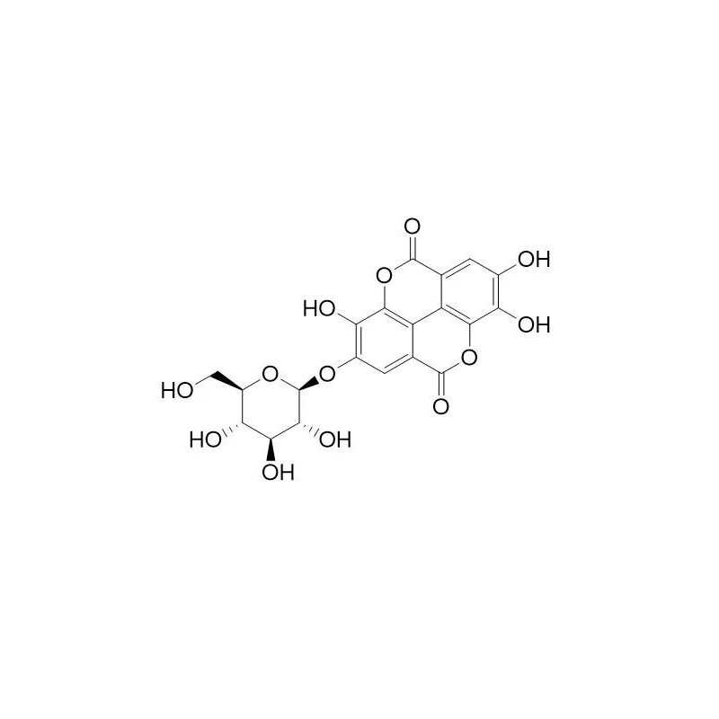 Structure of 163774-64-9 | Ellagic acid glucoside