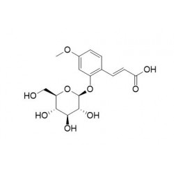 Structure of 31564-49-5 | 2-Glucosyloxy-4-methoxycinnamic acid (Z-GMCA)