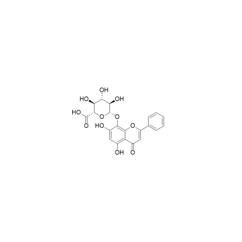 Structure of 118525-47-6 | Norwogonin-8-O-glucuronide