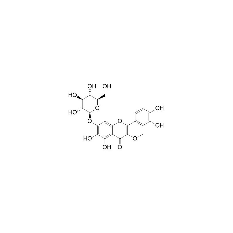 Structure of 76060-29-2 | Quercetagetin 3-methyl ether 7-glucoside
