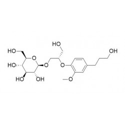 Structure of 198817-98-0 | (2S)-3-Hydroxy-2-[4-(3-hydroxypropyl)-2- methoxyphenoxy]propyl beta-D-glucopyranoside
